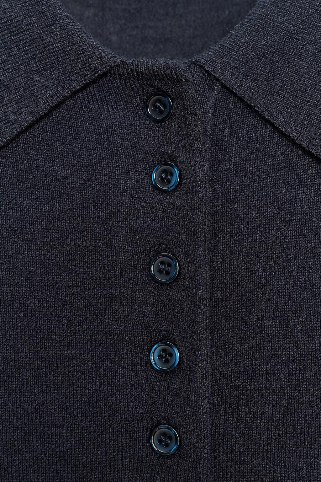 PLAIN KNIT POLO SHIRT - Zara фото 16