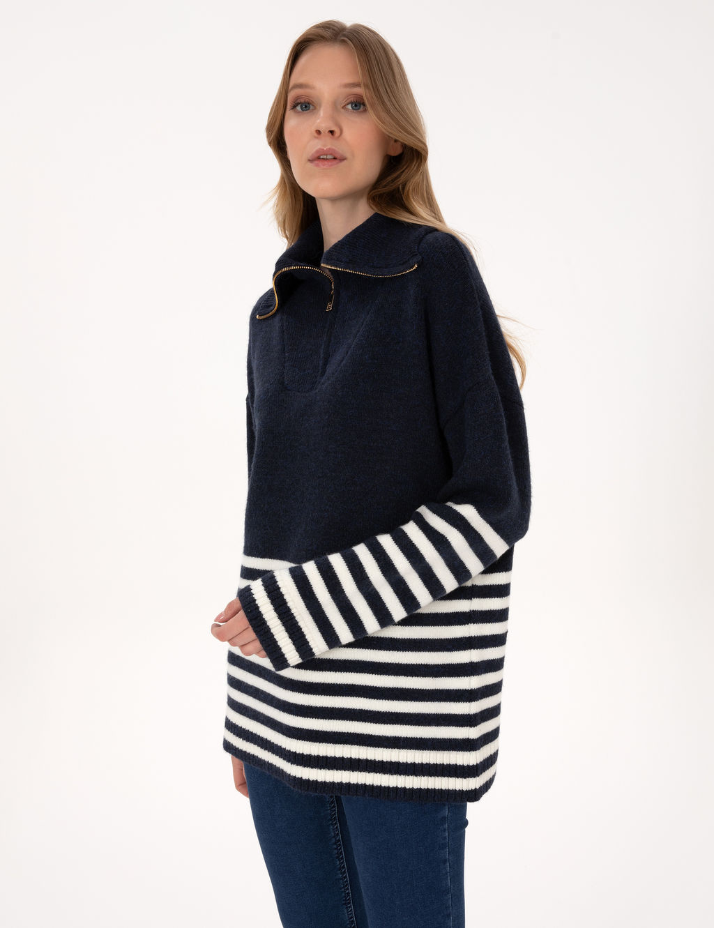 Lacivert Comfort Fit Kazak