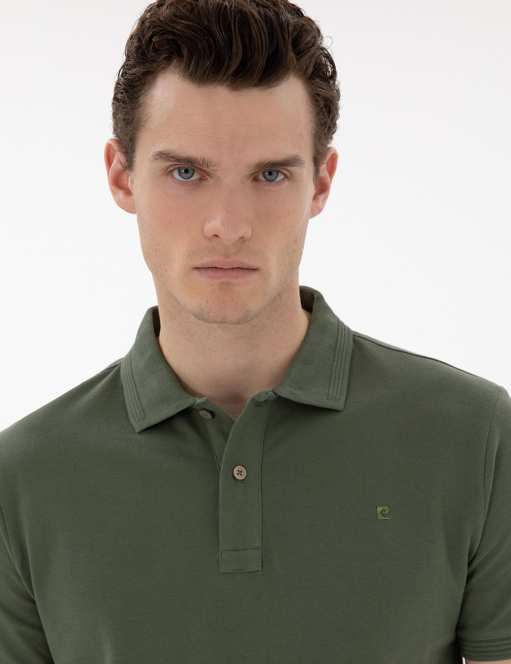 Haki Slim Fit K_vr_lmaz Polo Yaka Basic Ti__rt - Pierre cardin фото 9