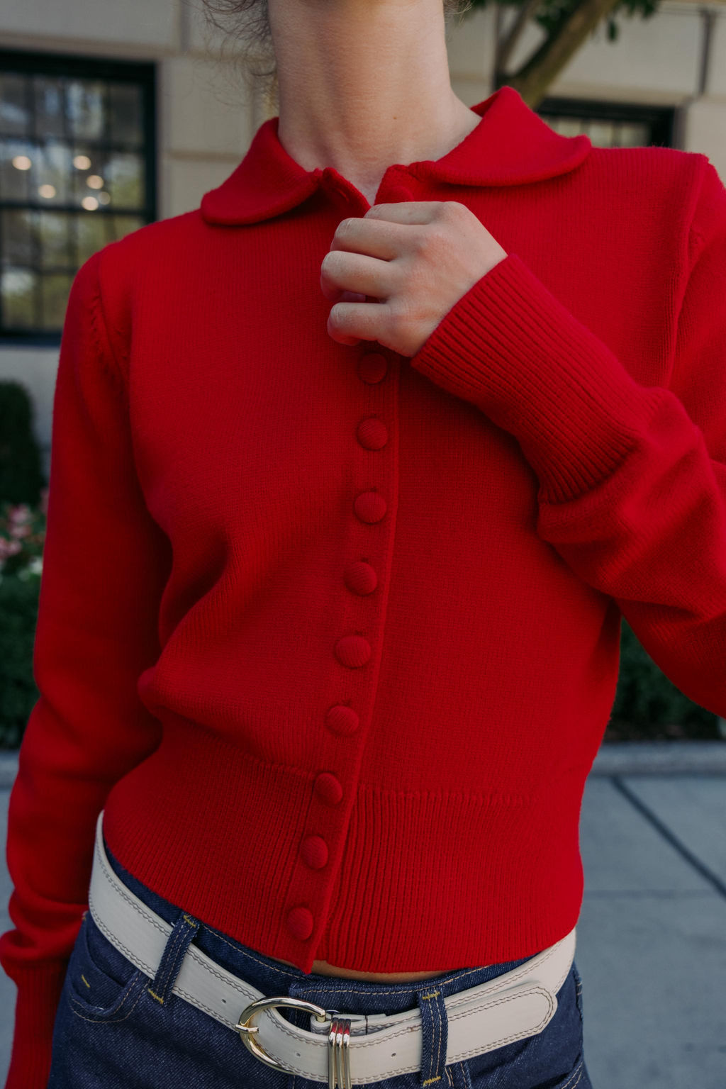 CARDIGAN WITH PETER PAN COLLAR - Zara фото 4