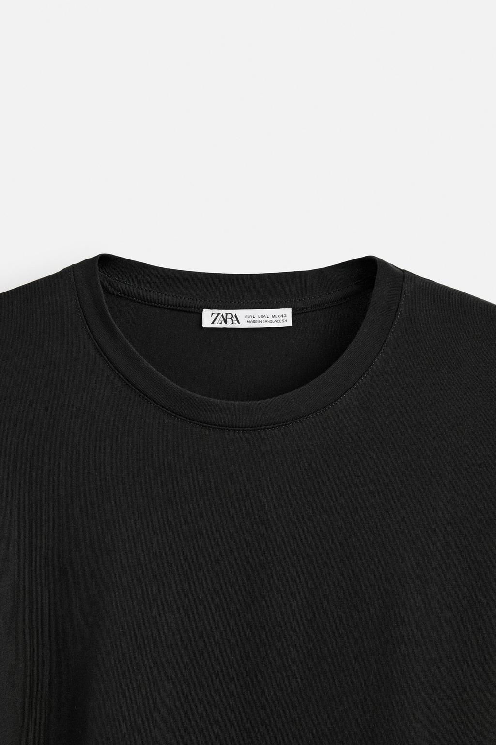 BASIC SLIM FIT T-SHIRT - Zara фото 42