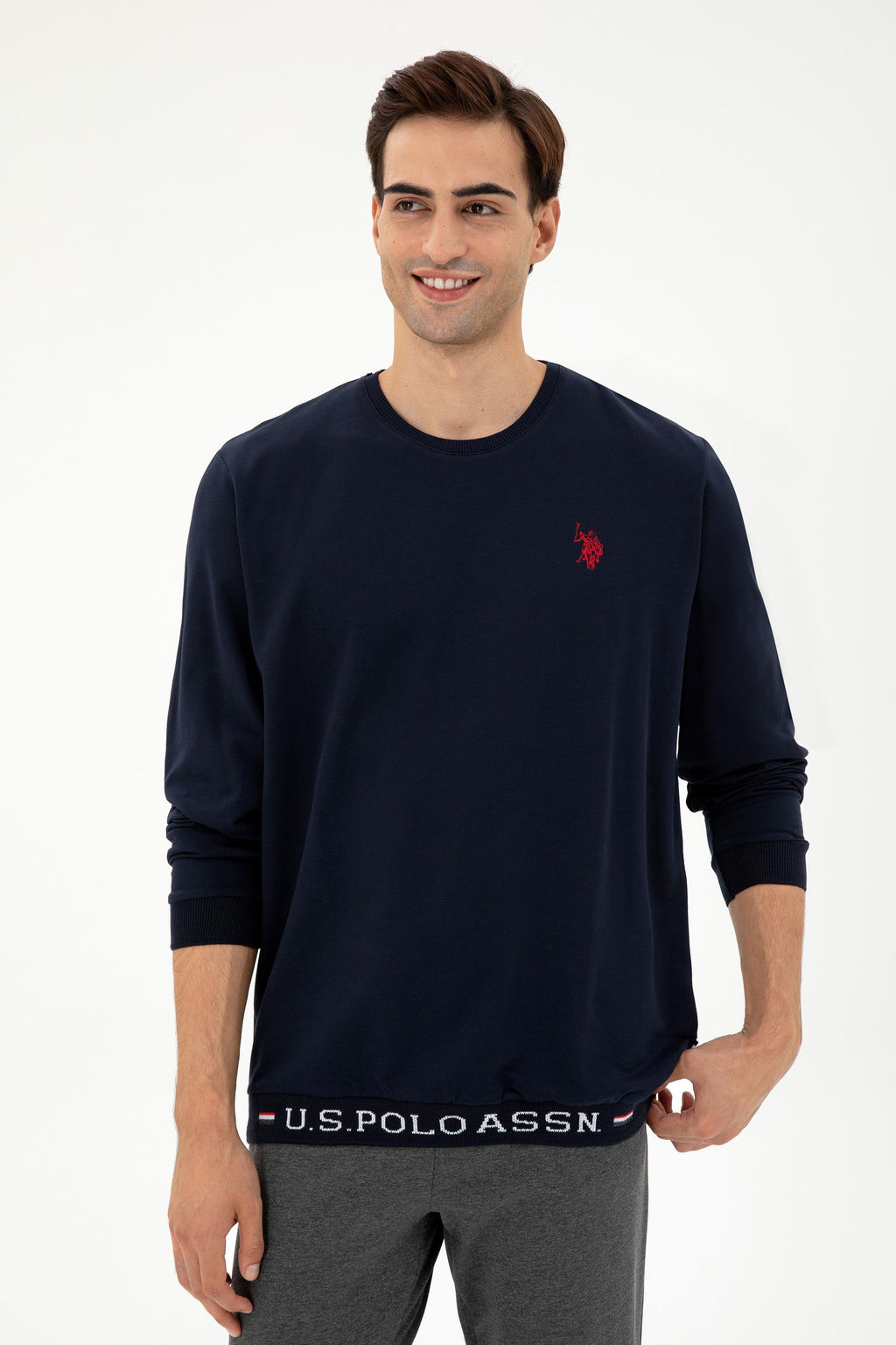 Мужской темно-синий пижамный комплект Неожиданная скидка в корзине - U.s. polo assn фото 3