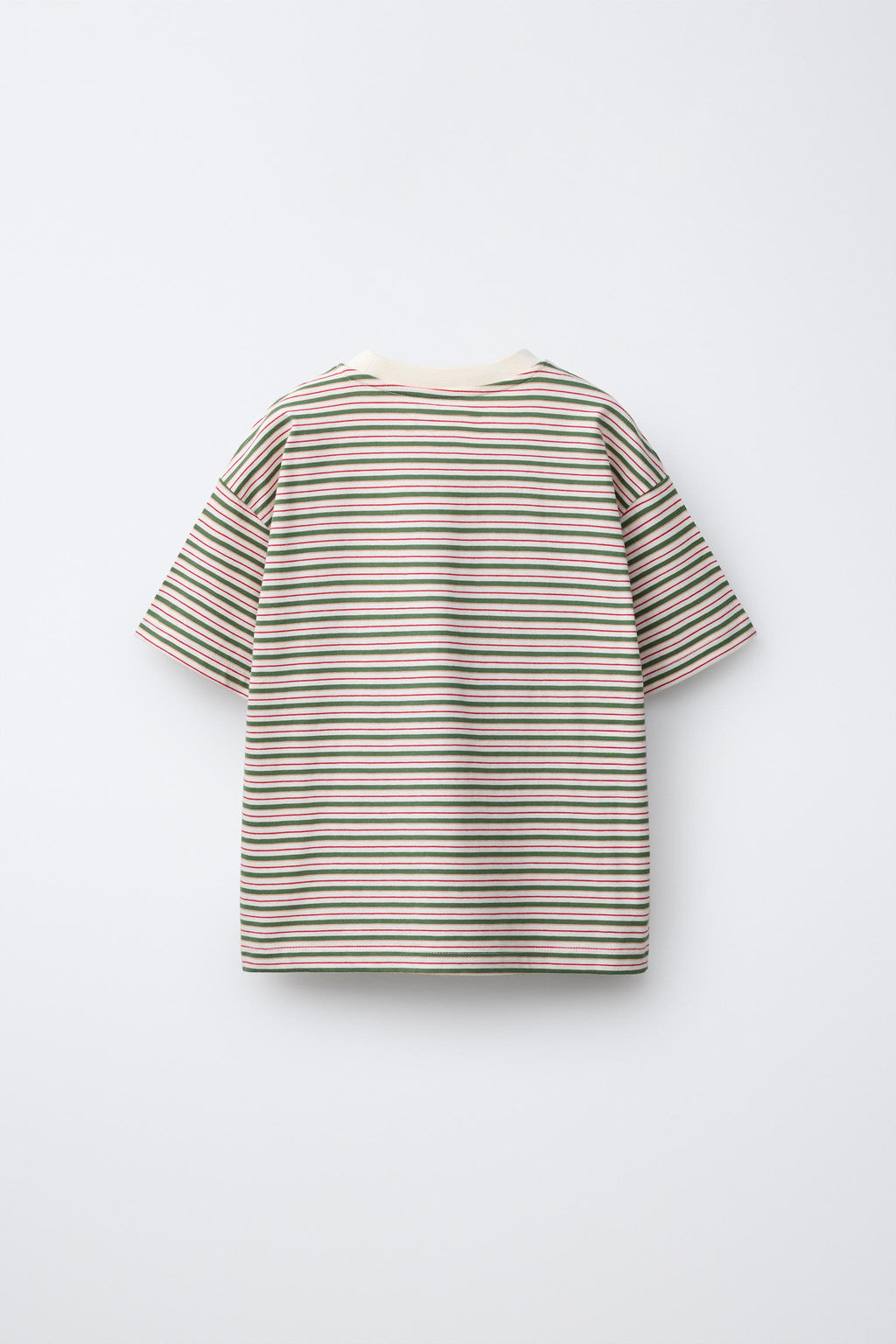 CAMISETA RAYAS TEXTO BORDADO / rayas - Zara фото 3