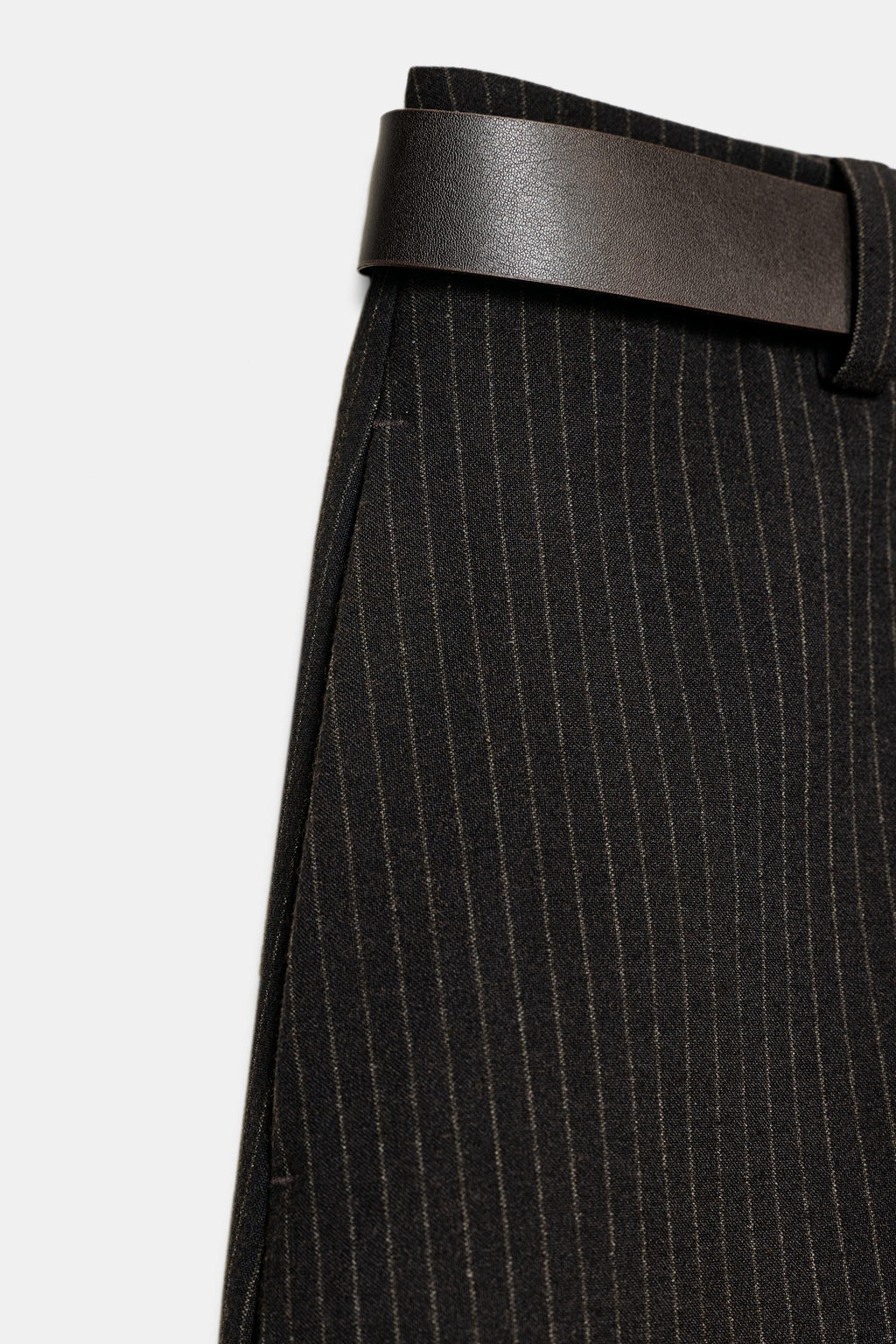 PINSTRIPE SKORT WITH BELT - Zara фото 12