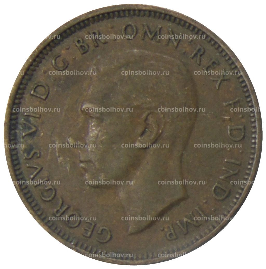 1/2 пенни 1938 года Австралия