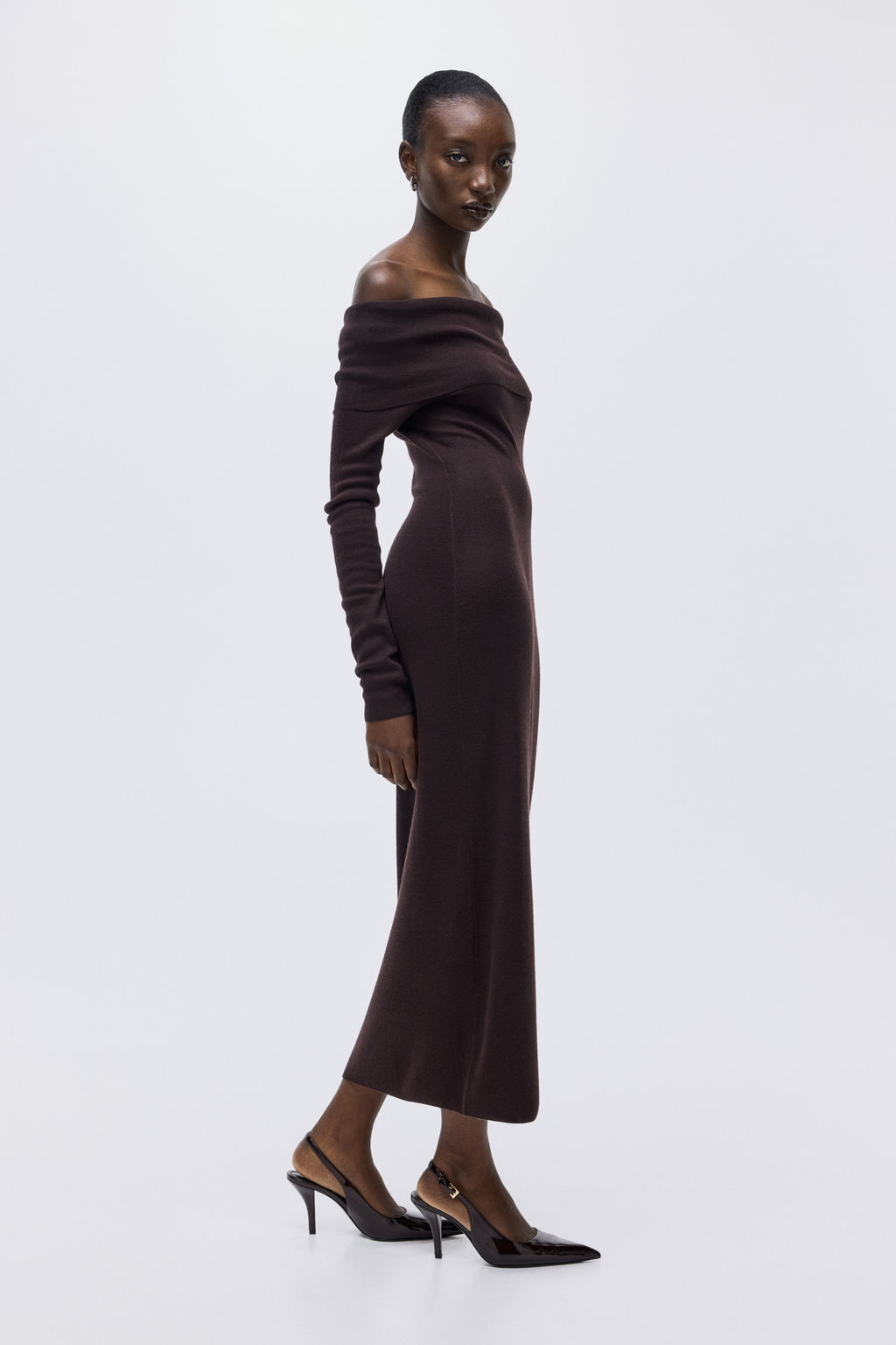 Vestido off-the-shoulder - H&m фото 6