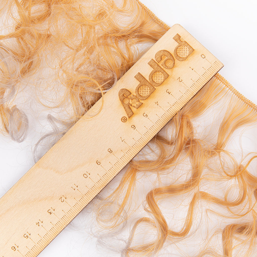 HobbyBe HAR-9 Тресс для кукол 15 см 100 см 27 г 31 оранжевый, серый