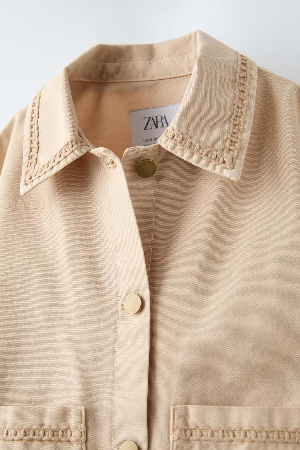EMBROIDERED OVERSHIRT - Zara фото 5
