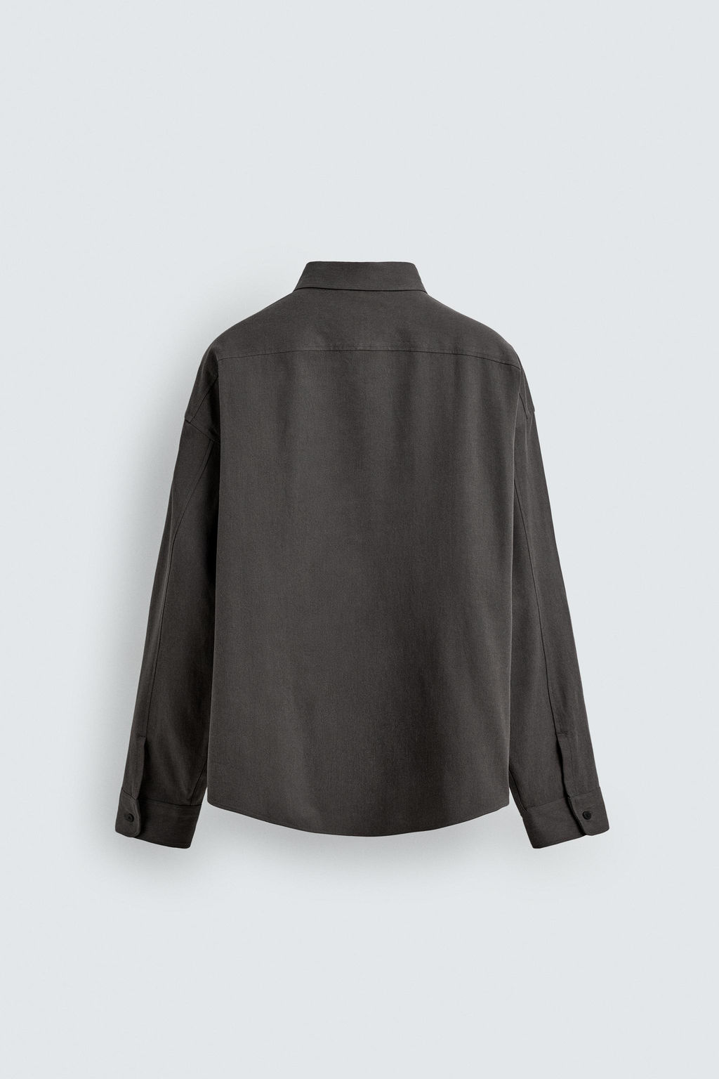 CAMISA FLUIDA RELAXED FIT / Gris oscuro - Zara фото 8