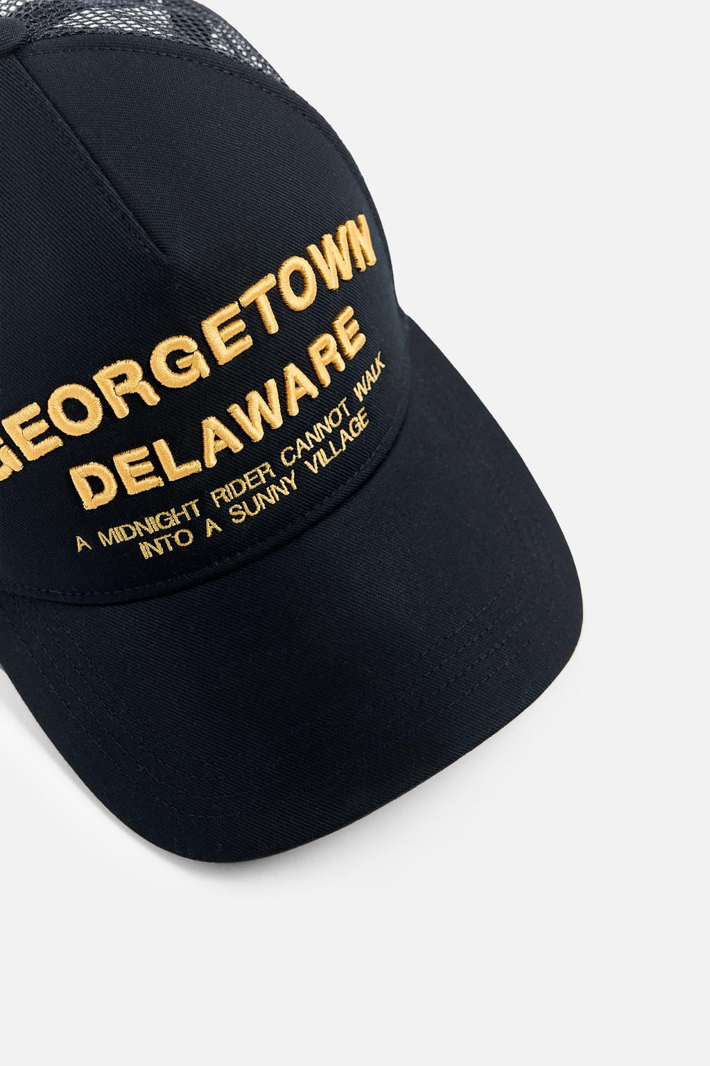 CAP WITH CONTRAST EMBROIDERY - Zara фото 3