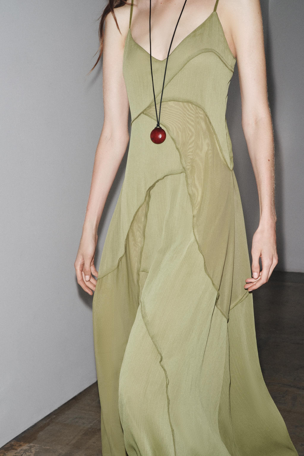 FLOWING COLOUR BLOCK DRESS - Zara фото 12