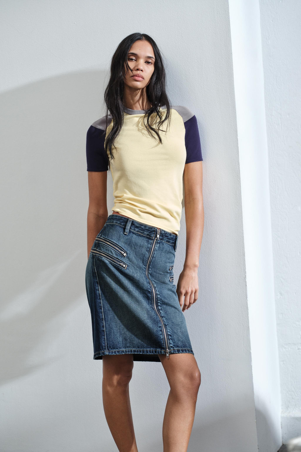 FALDA DENIM TRF CREMALLERAS / ?ndigo - Zara фото 2