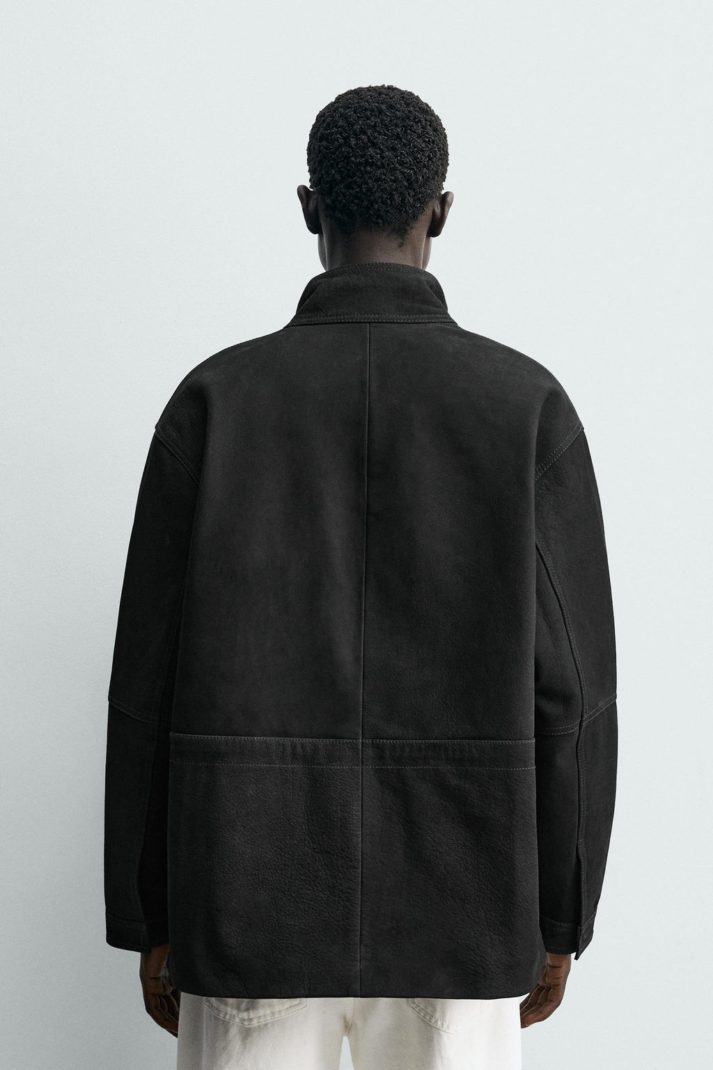 LEATHER RELAXED FIT PARKA - Zara фото 3