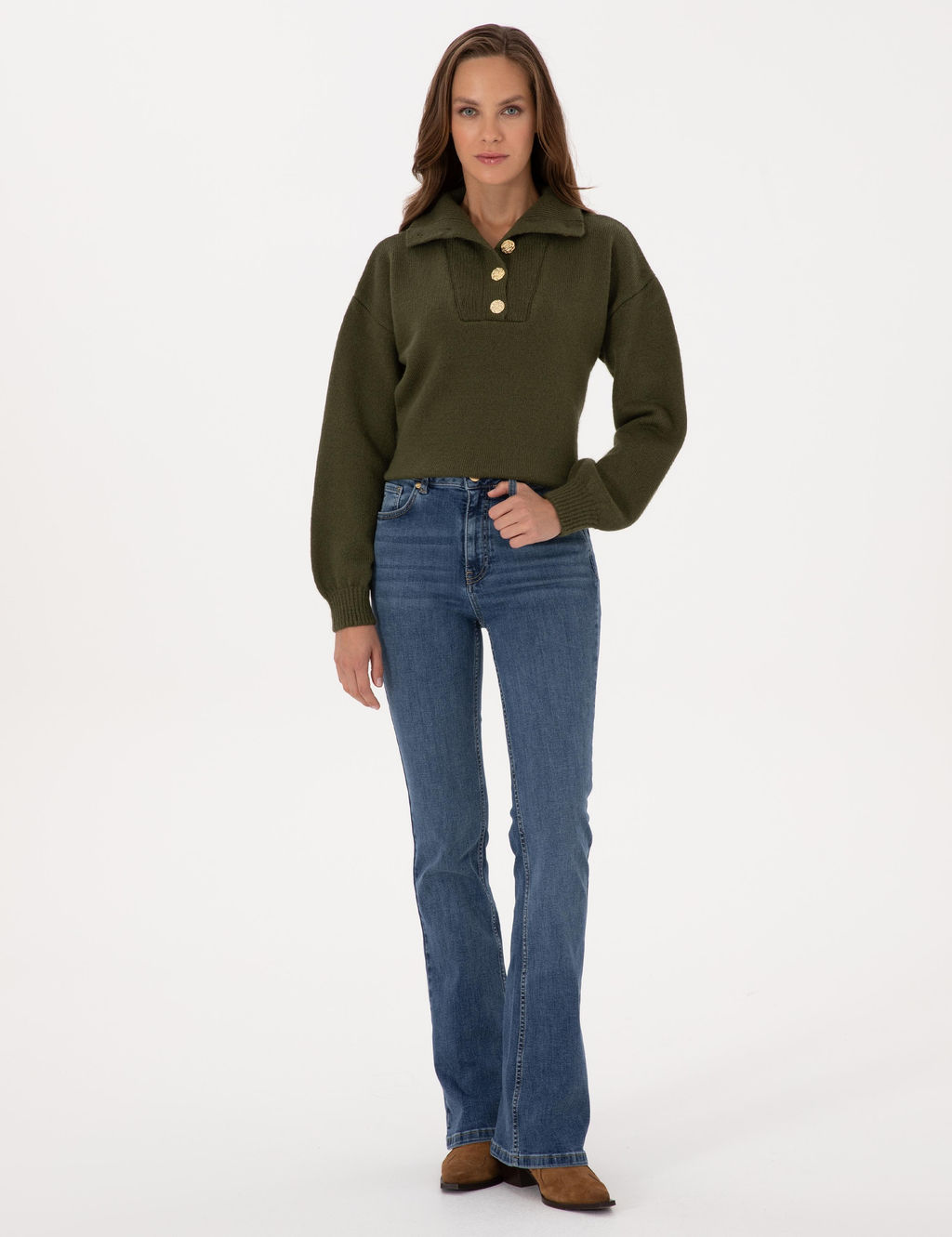 Haki Comfort Fit Kazak - Pierre cardin фото 4