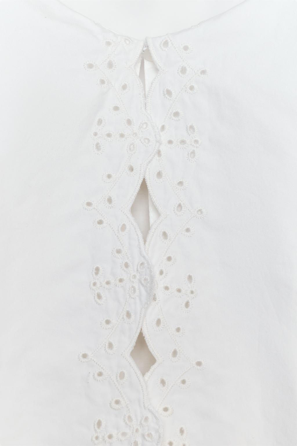 POPLIN SHIRT WITH PETER PAN COLLAR - Zara фото 7