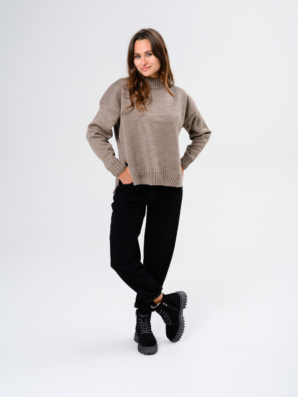 Ботинки EDART 319.22511 gr. Черный замша/шерсть - Ed'art фото 3