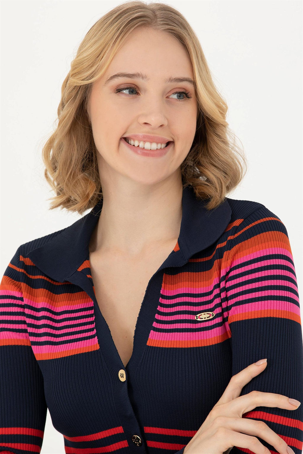 Женское темно-синее трикотажное платье - U.s. polo assn фото 10