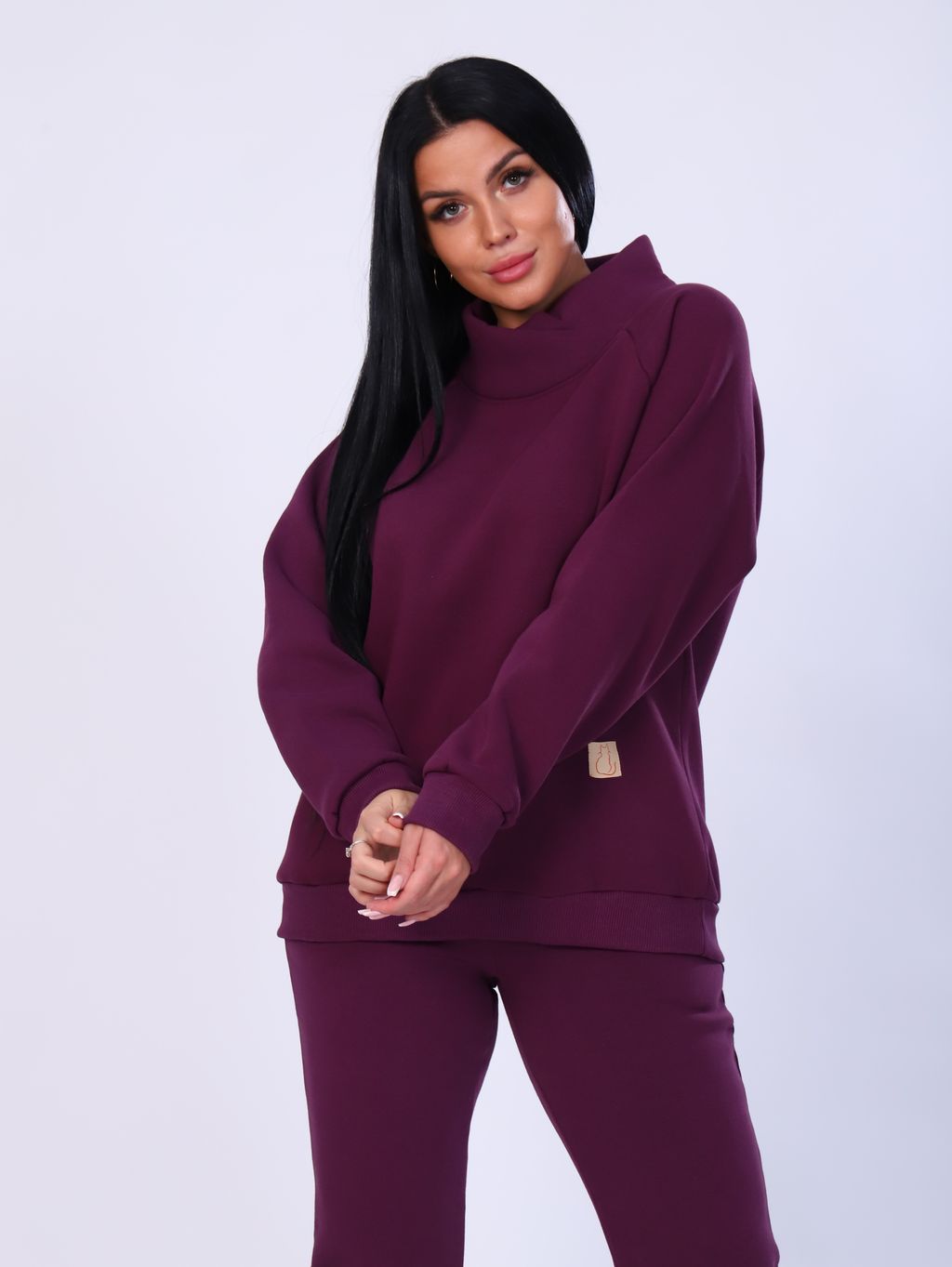 М343 Костюм Олимпия без капюшона (баклажан) - Иванушка-трикотаж фото 7