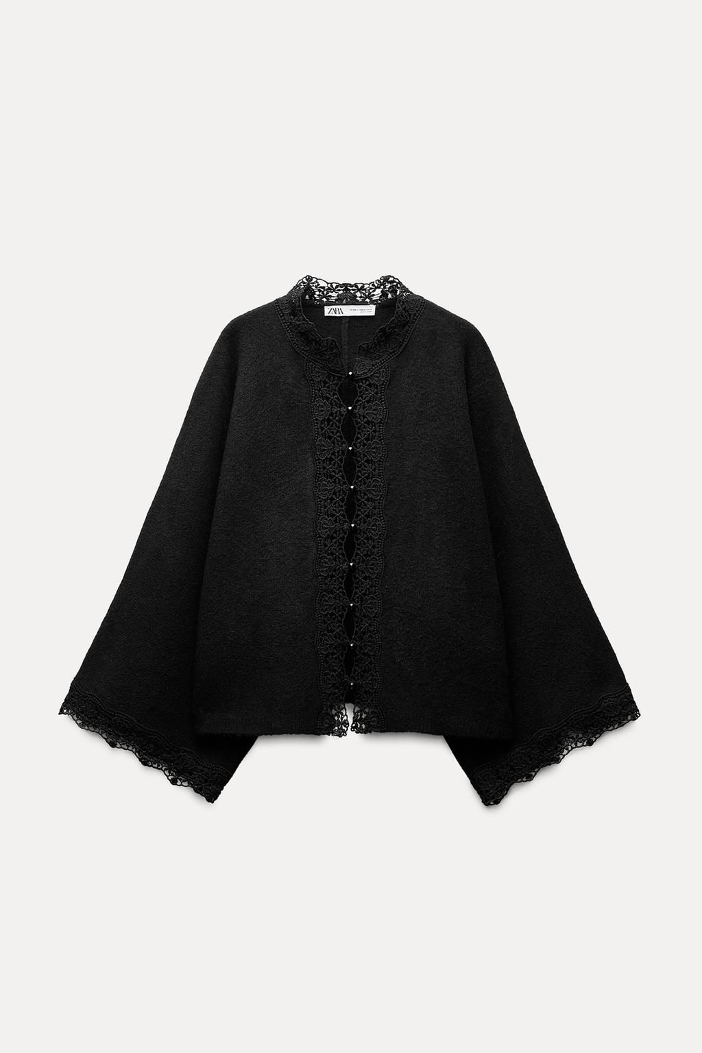 WIDE SLEEVE KNIT JACKET - Zara фото 6