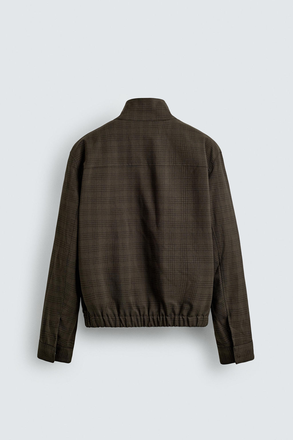 CHECK CROPPED FIT JACKET - Zara фото 9