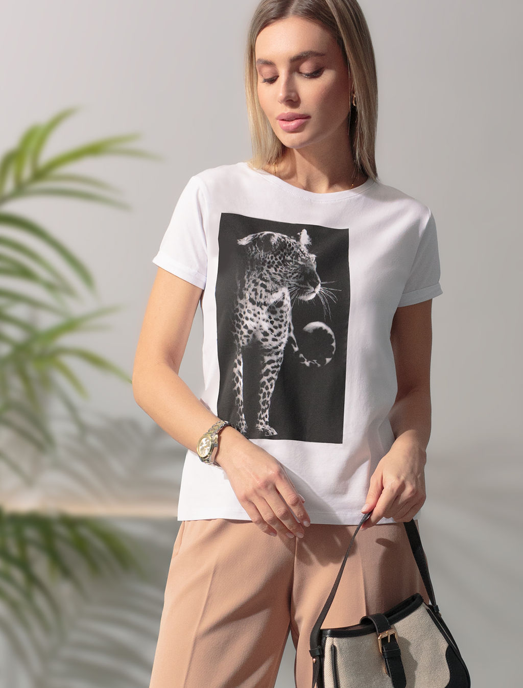 VILATTE / Футболка из премиального хлопка с фотопринтом