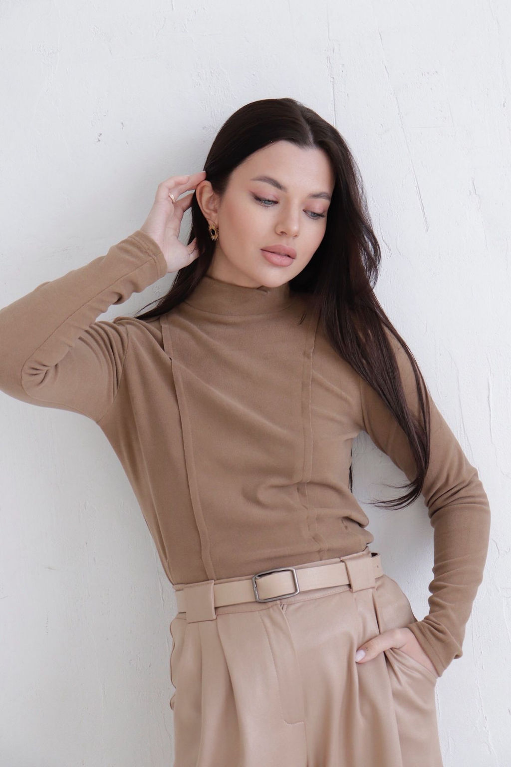 12037 Водолазка светло-коричневая - Martichelli фото 9