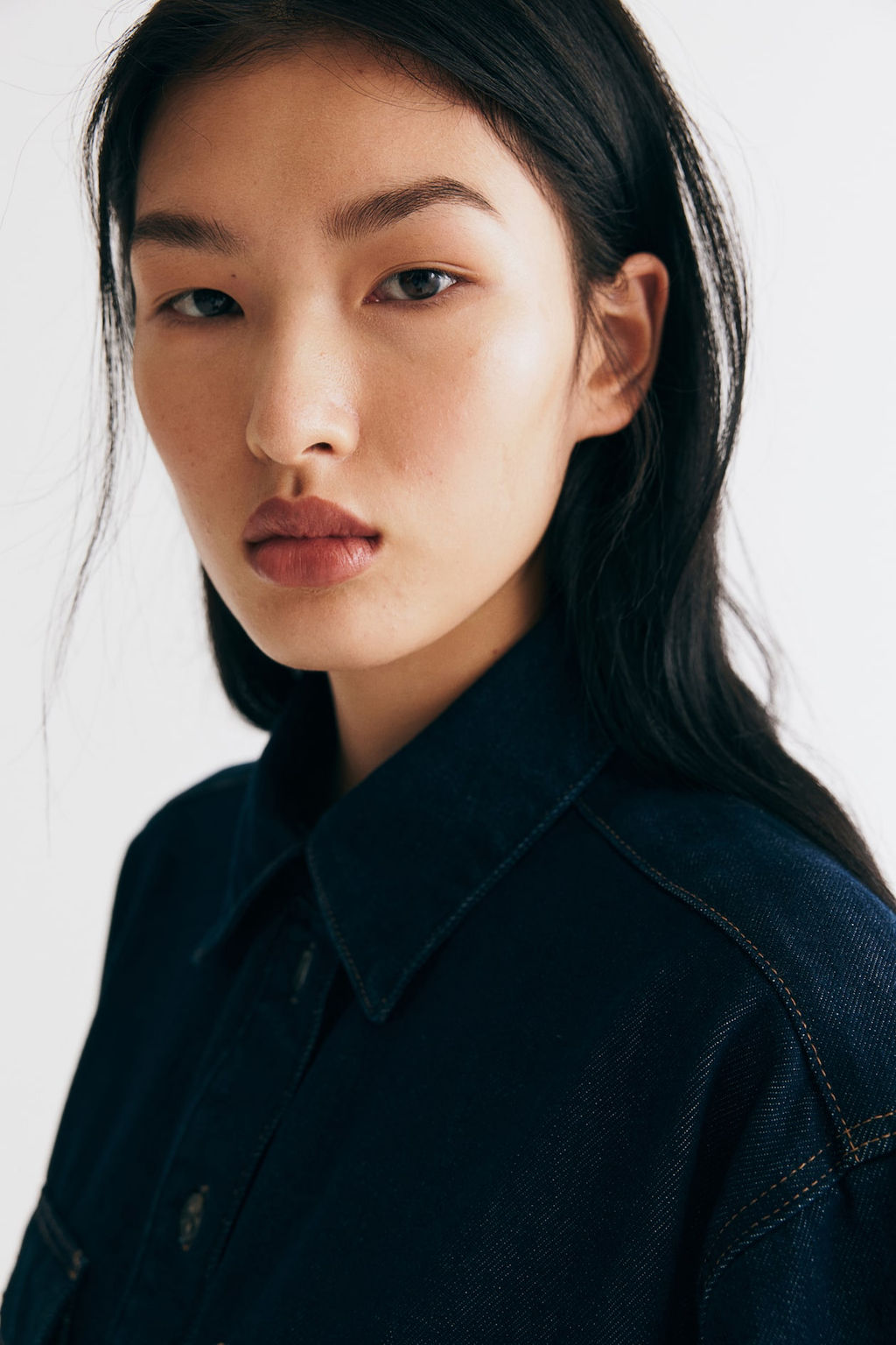 Camisa denim de corte holgado - H&m фото 3