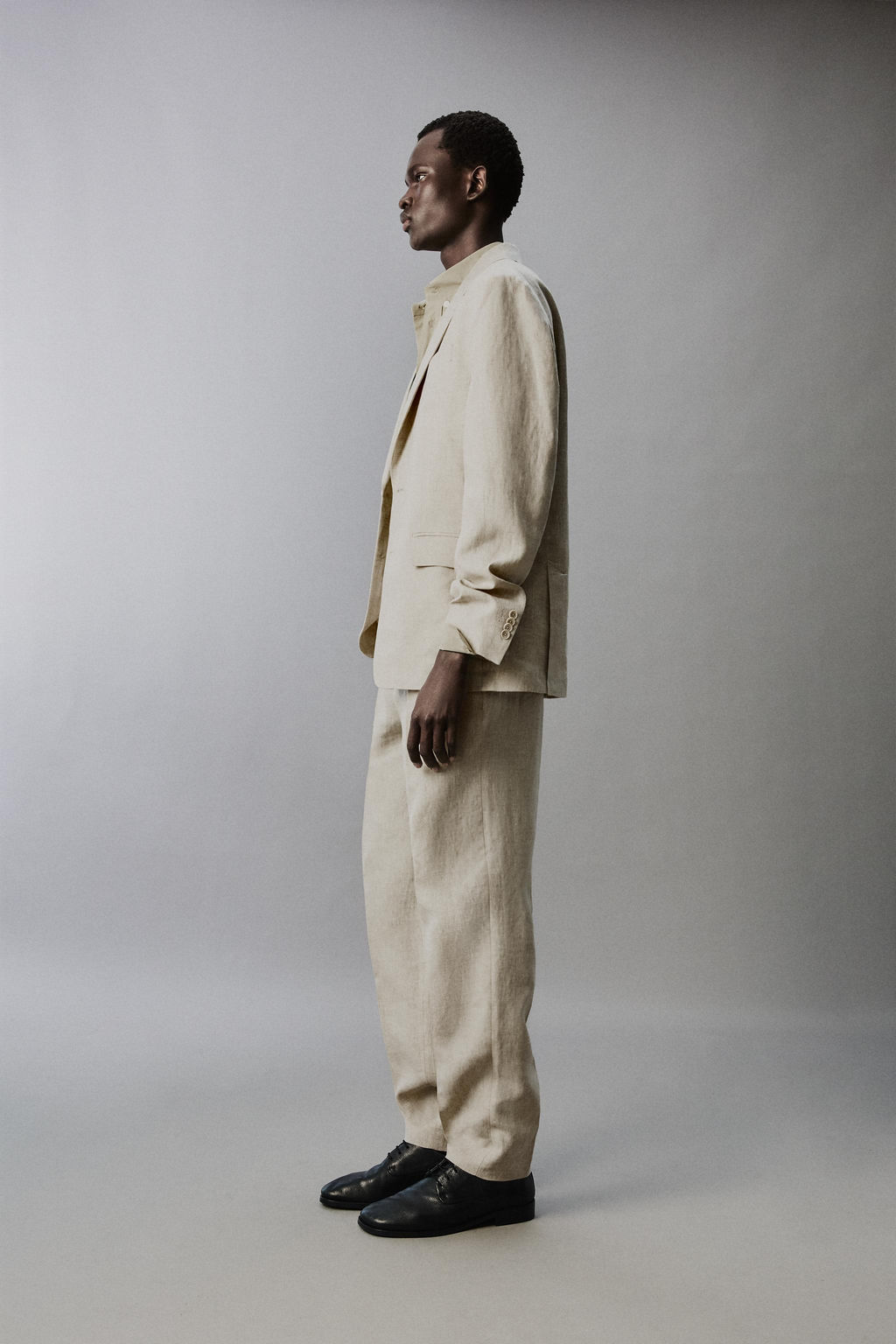 100% LINEN SUIT TROUSERS - Zara фото 4