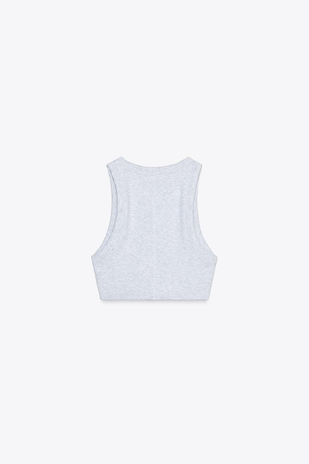 RIBBED STRAPPY TOP - Zara фото 15