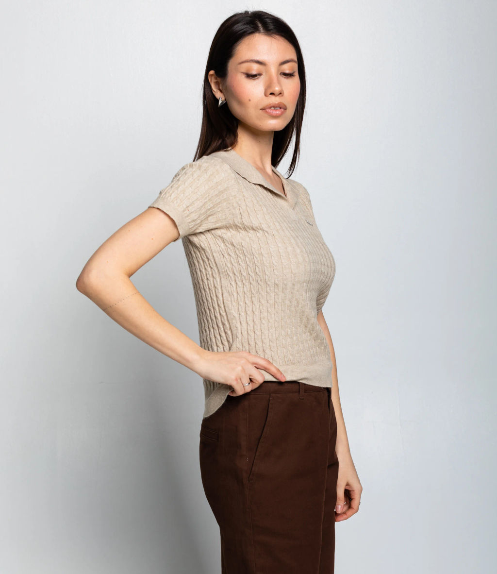 Футболка #КТ933 (3), бежевый