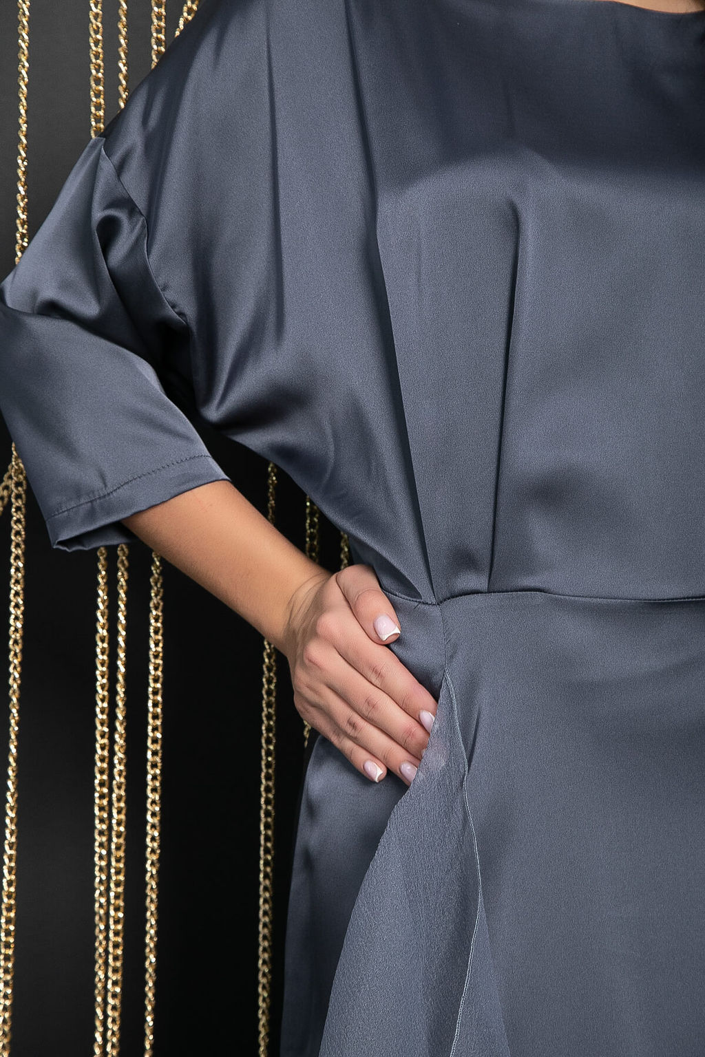 Платье Дерзкая элегантность (серое) П11718 - Lt collection фото 3