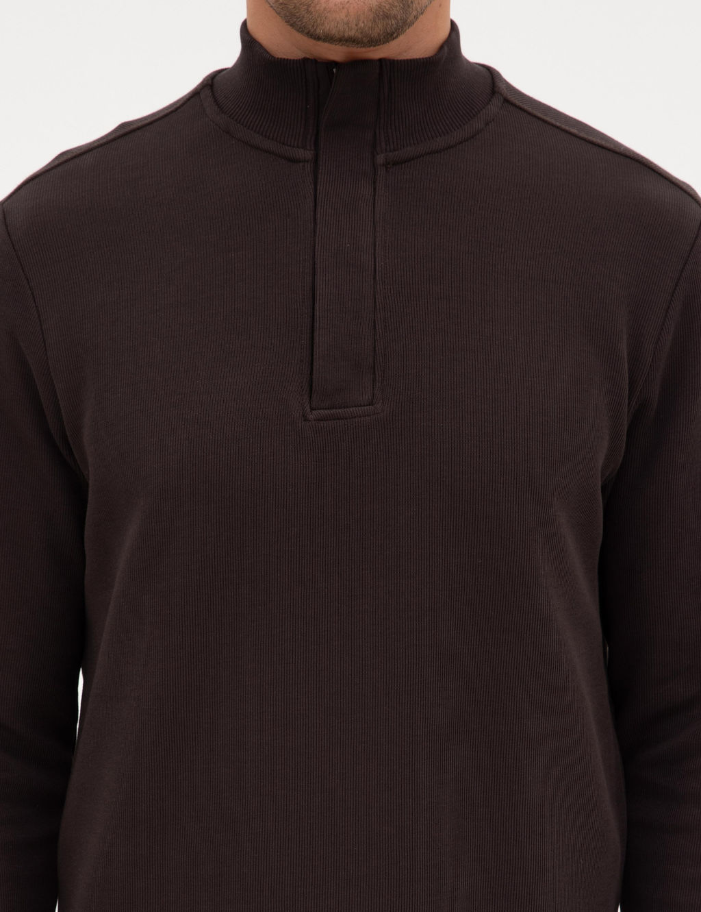 Koyu Kahverengi Regular Fit Sweatshirt - Pierre cardin фото 6