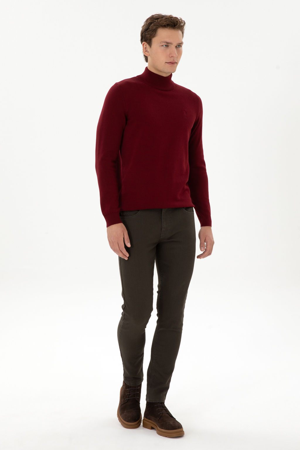 Erkek Kahverengi Slim Fit Jean Pantolon - U.s. polo assn фото 9