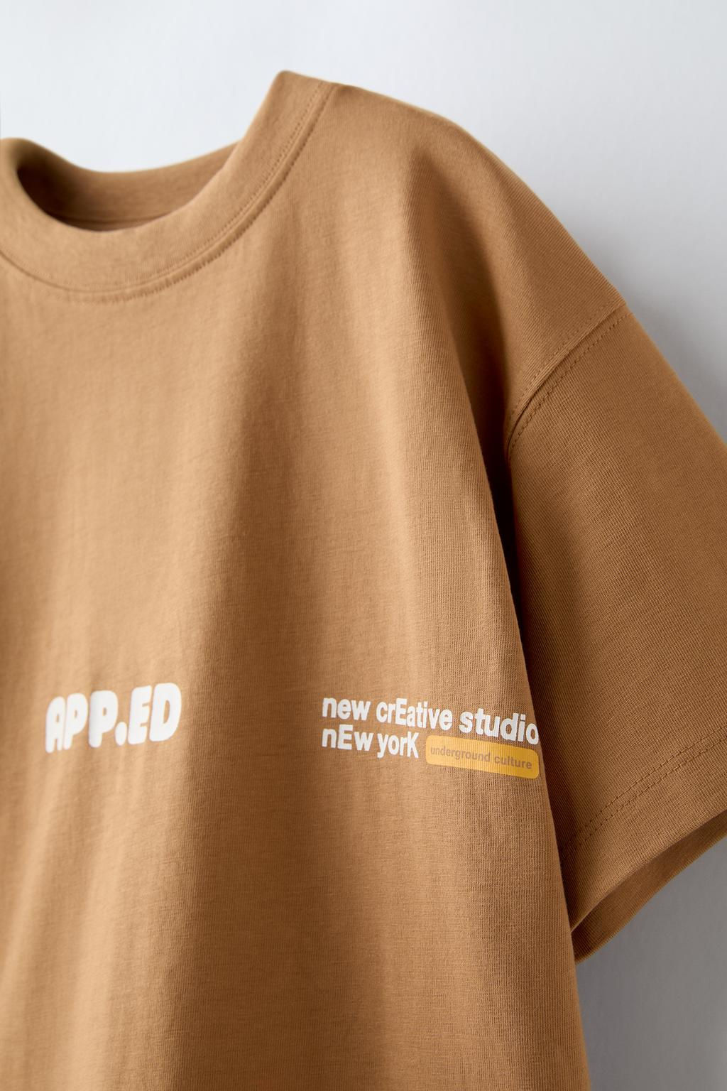 SLOGAN PRINT T-SHIRT - Zara фото 4