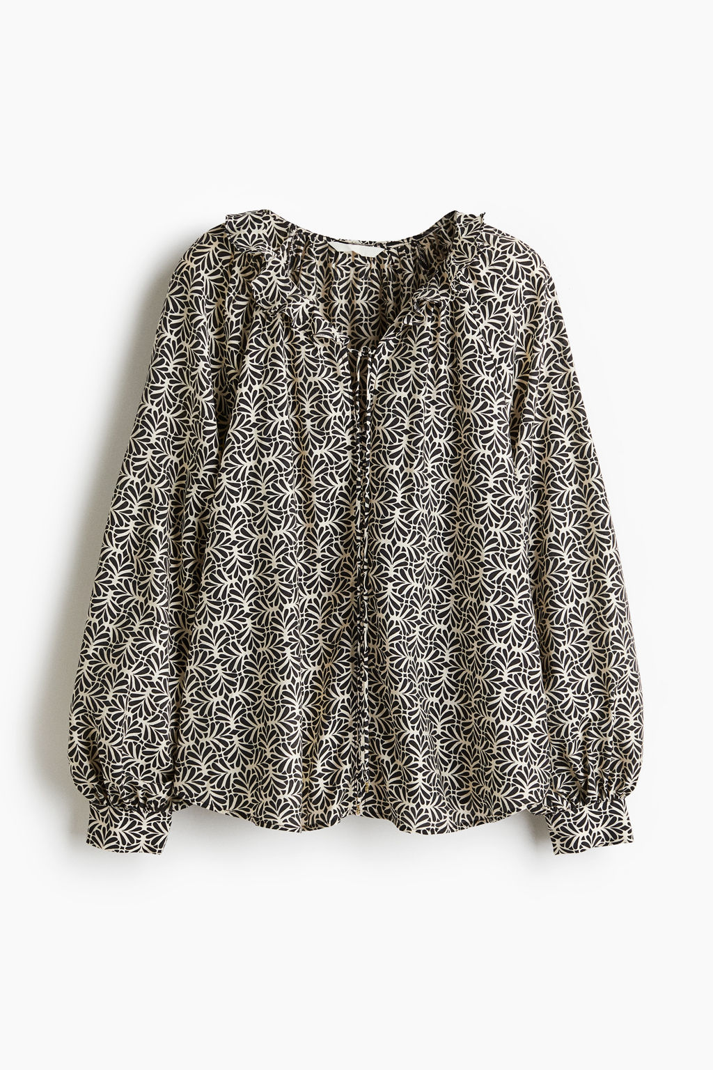 Blusa con cuello de volante - H&m фото 2