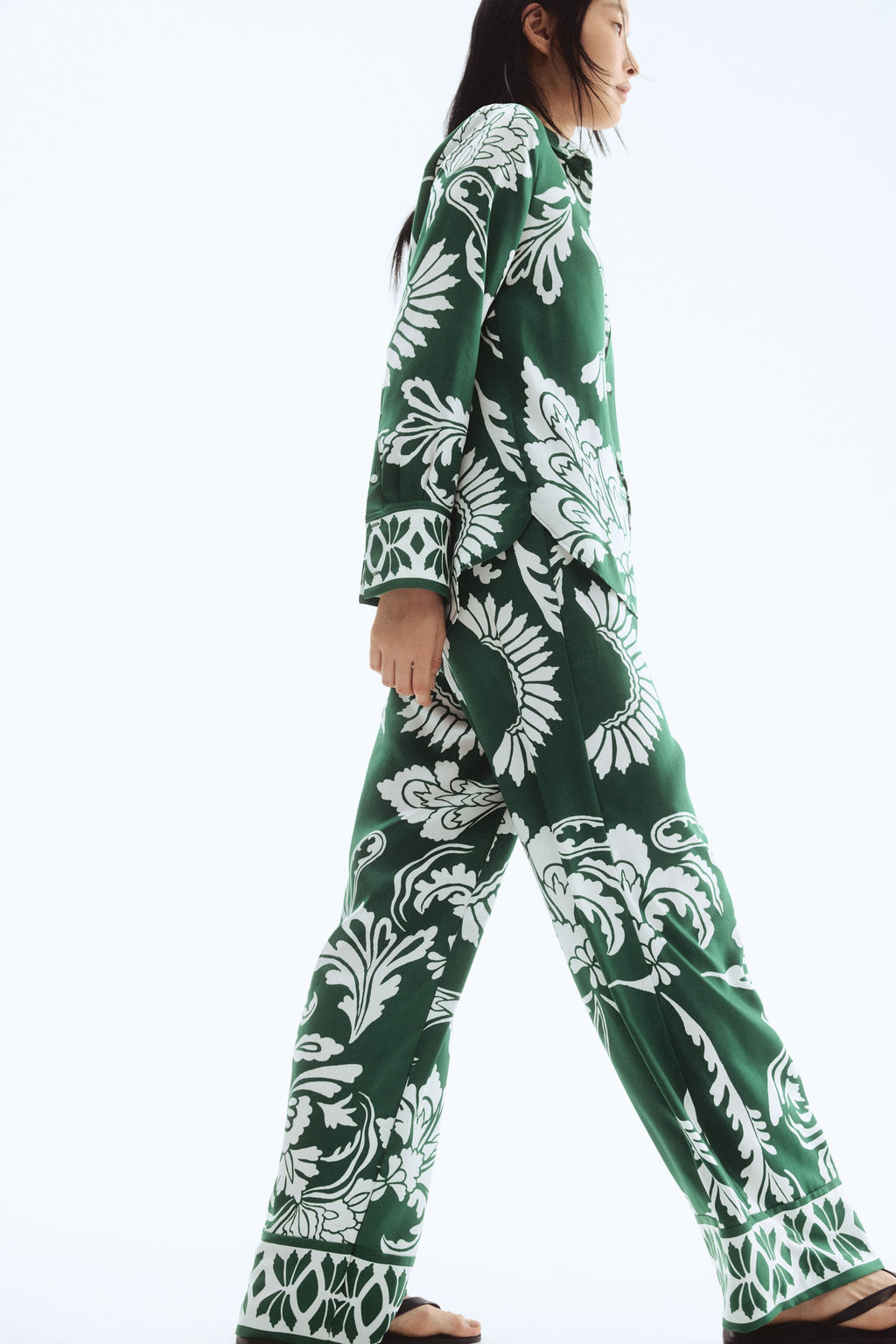 Pantal?n estampado con cord?n de ajuste - H&m фото 3