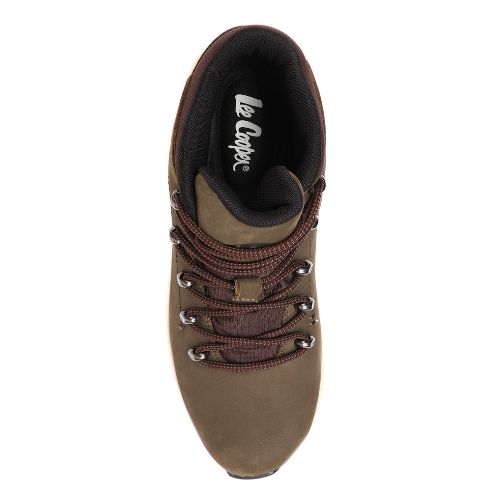Мужские высокие кроссовки LEE COOPER Артикул 3873094, темный хаки  фото 3