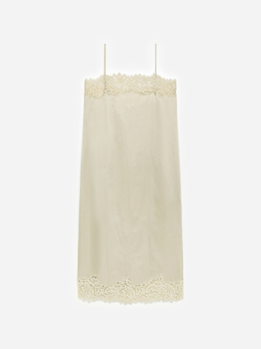 Vestido de tirantes con detalles de encaje