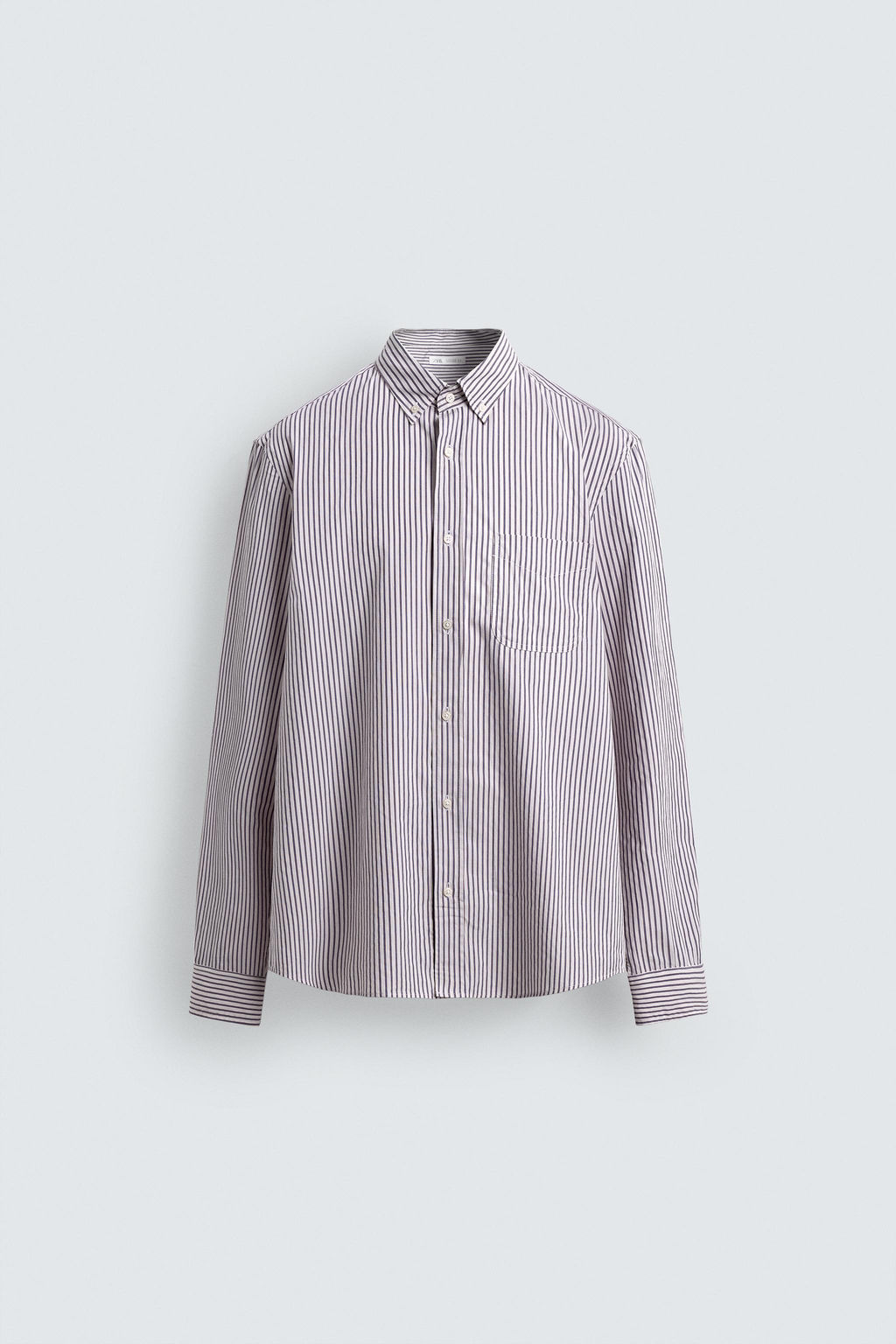 CAMISA REGULAR FIT RAYAS / Rosa / Blanco - Zara фото 7