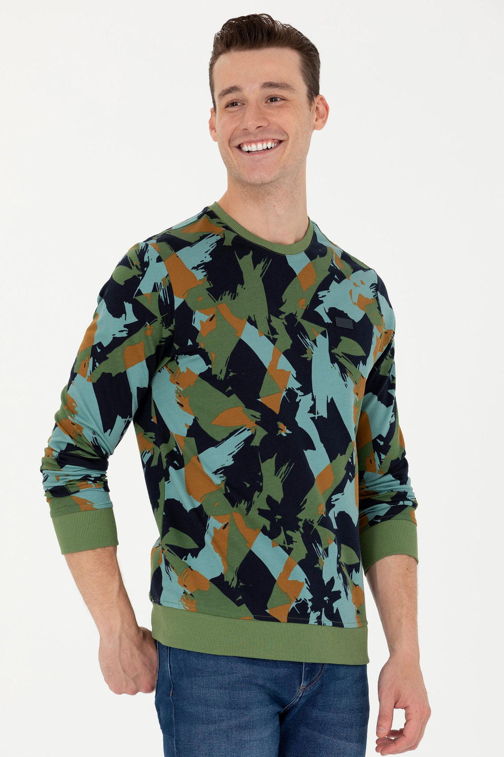 U. S. Polo Assn / Мужской зеленый свитшот - U.s. polo assn фото 15