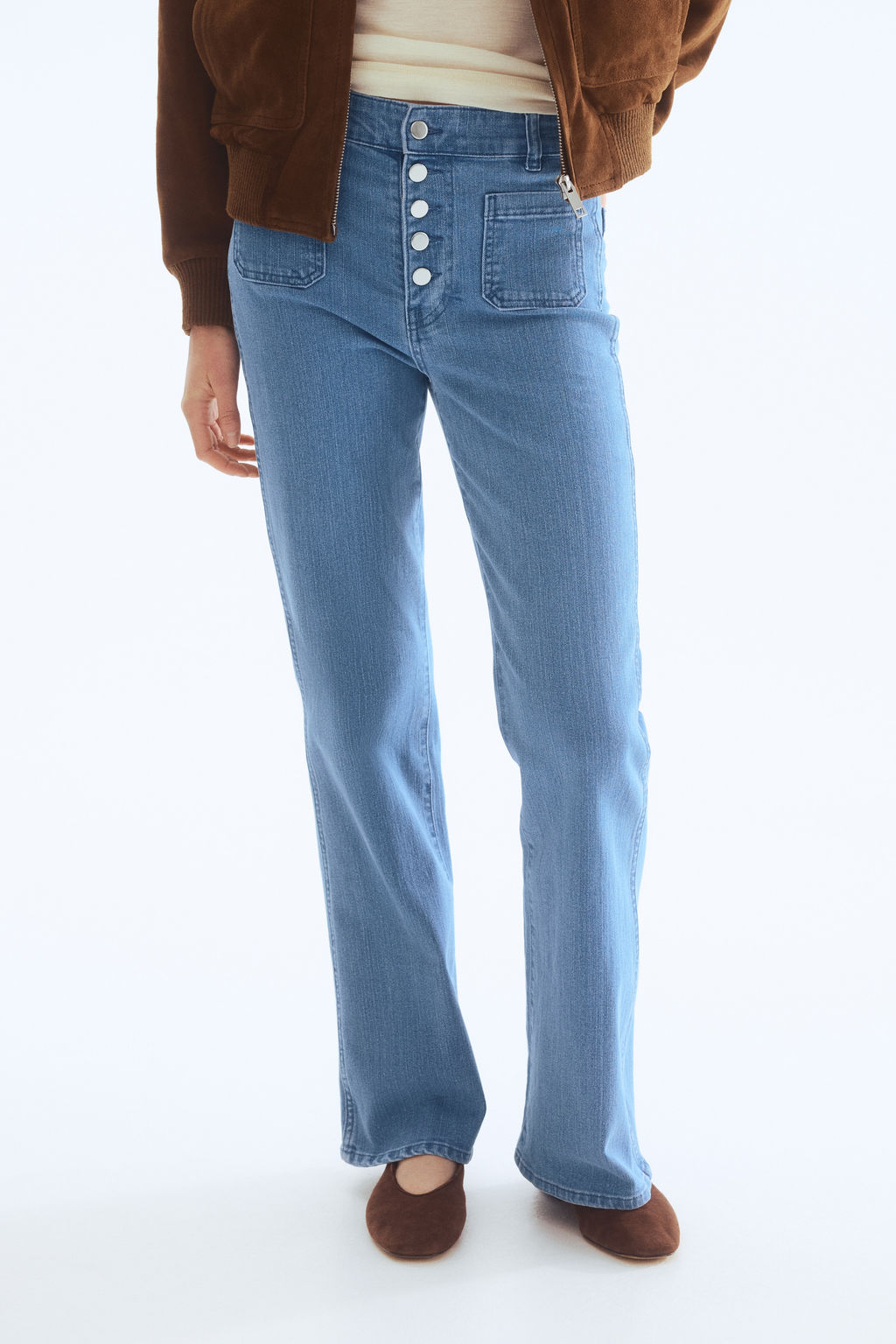 Flared Leg High Waist Jeans - H&m фото 6