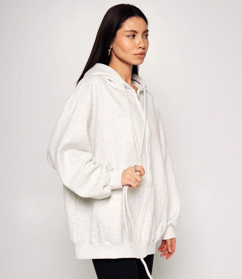 Толстовка #КТ001 (13), светло-серый меланж