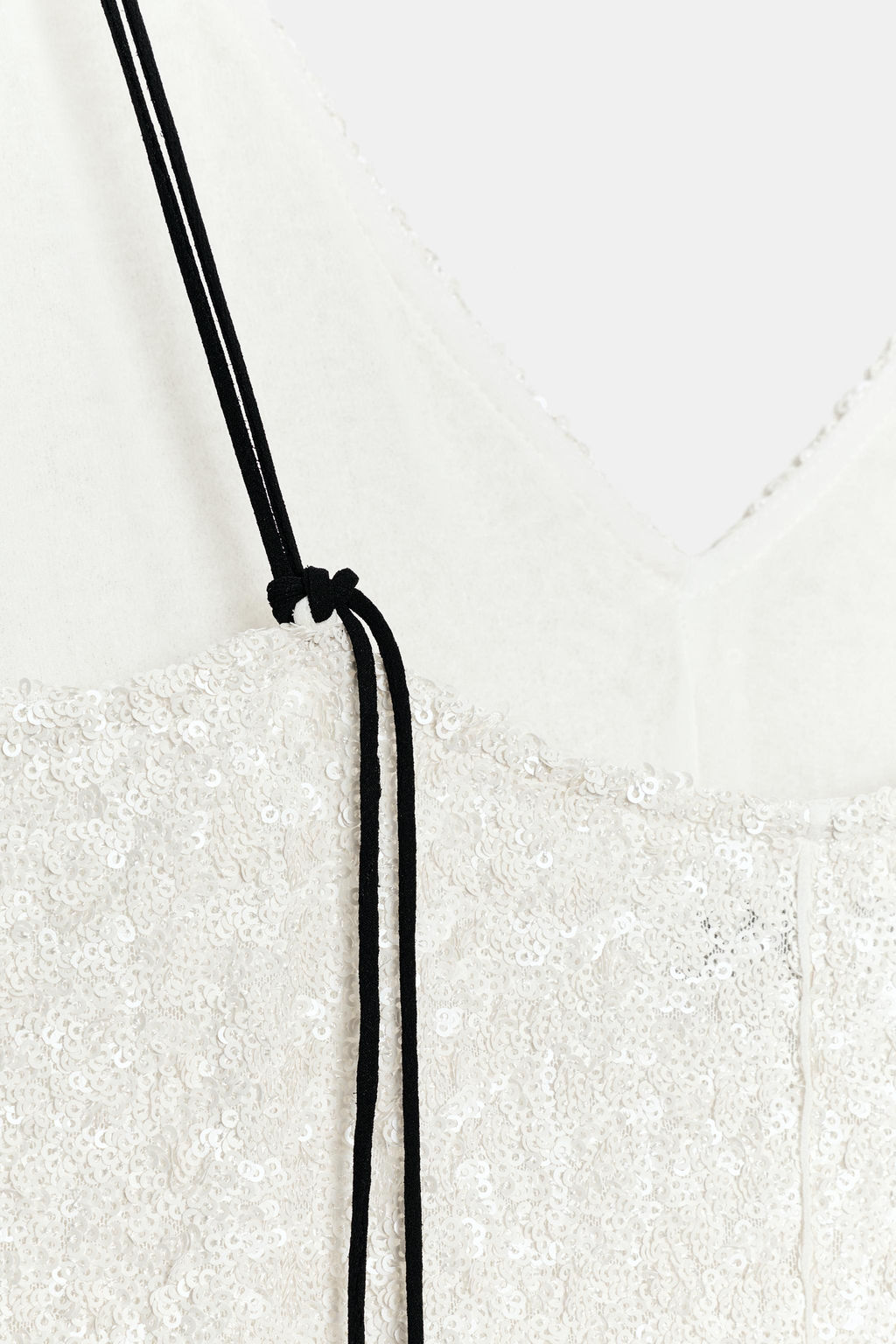 VESTIDO LENTEJUELAS ZW COLLECTION / Blanco - Zara фото 7