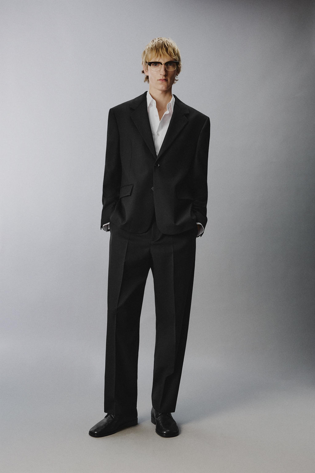 PANTAL?N TRAJE 100% LANA LIMITED EDITION / Negro - Zara фото 9