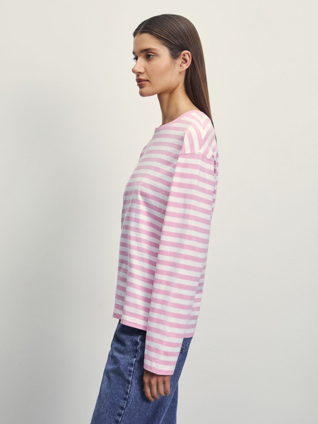 Лонгслив в полоску / Zarina  фото 4