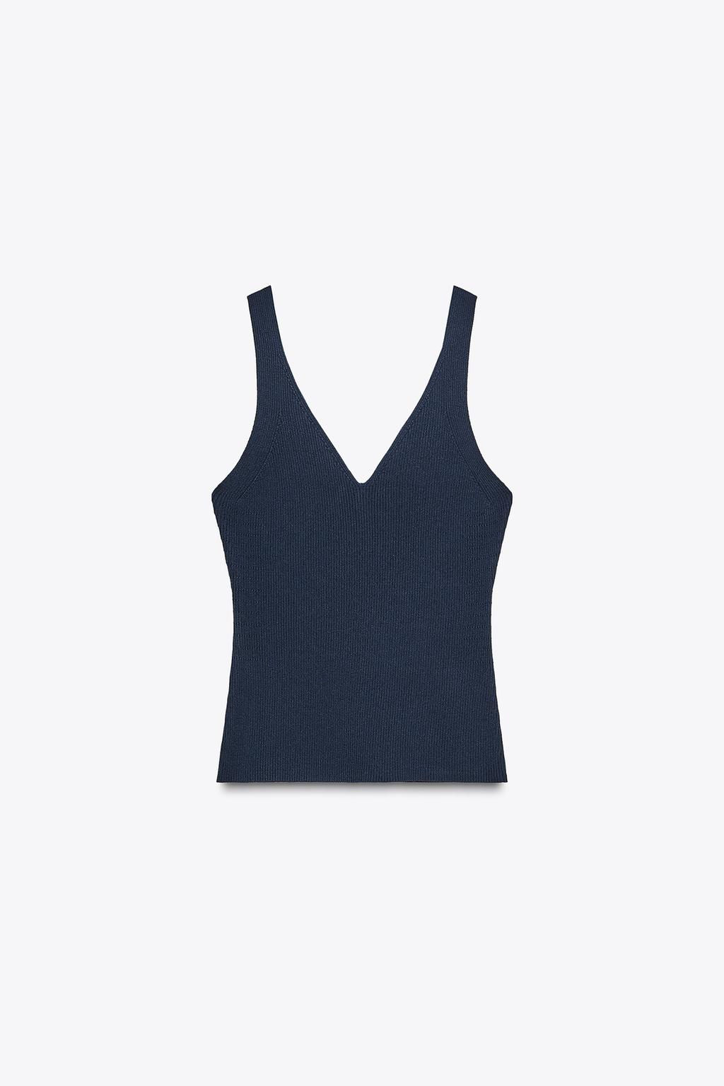 RIB KNIT TOP - Zara фото 5