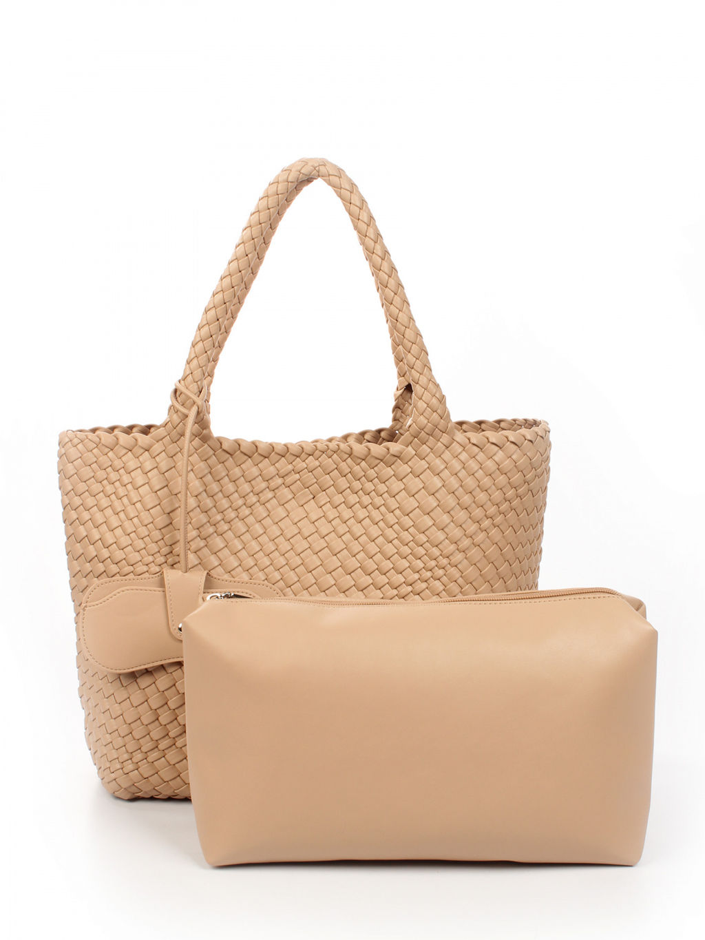 LACCOMA сумка СУ1033-А-бежевый эко кожа хлопок  фото 4