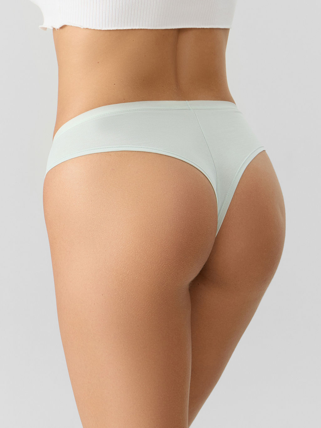 Цена за 2 штуки! Трусы бразилиана женские голубые - Mark formelle фото 3