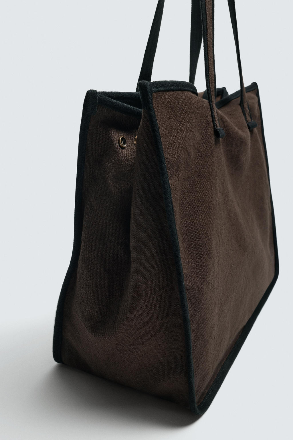 BOLSO SHOPPER TEJIDO / Marr?n - Zara фото 4