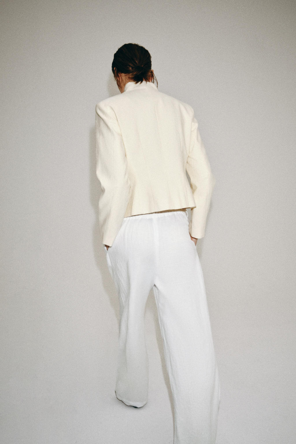 CHAQUETA ENTALLADA BOTONES ZW COLLECTION / Crudo - Zara фото 3